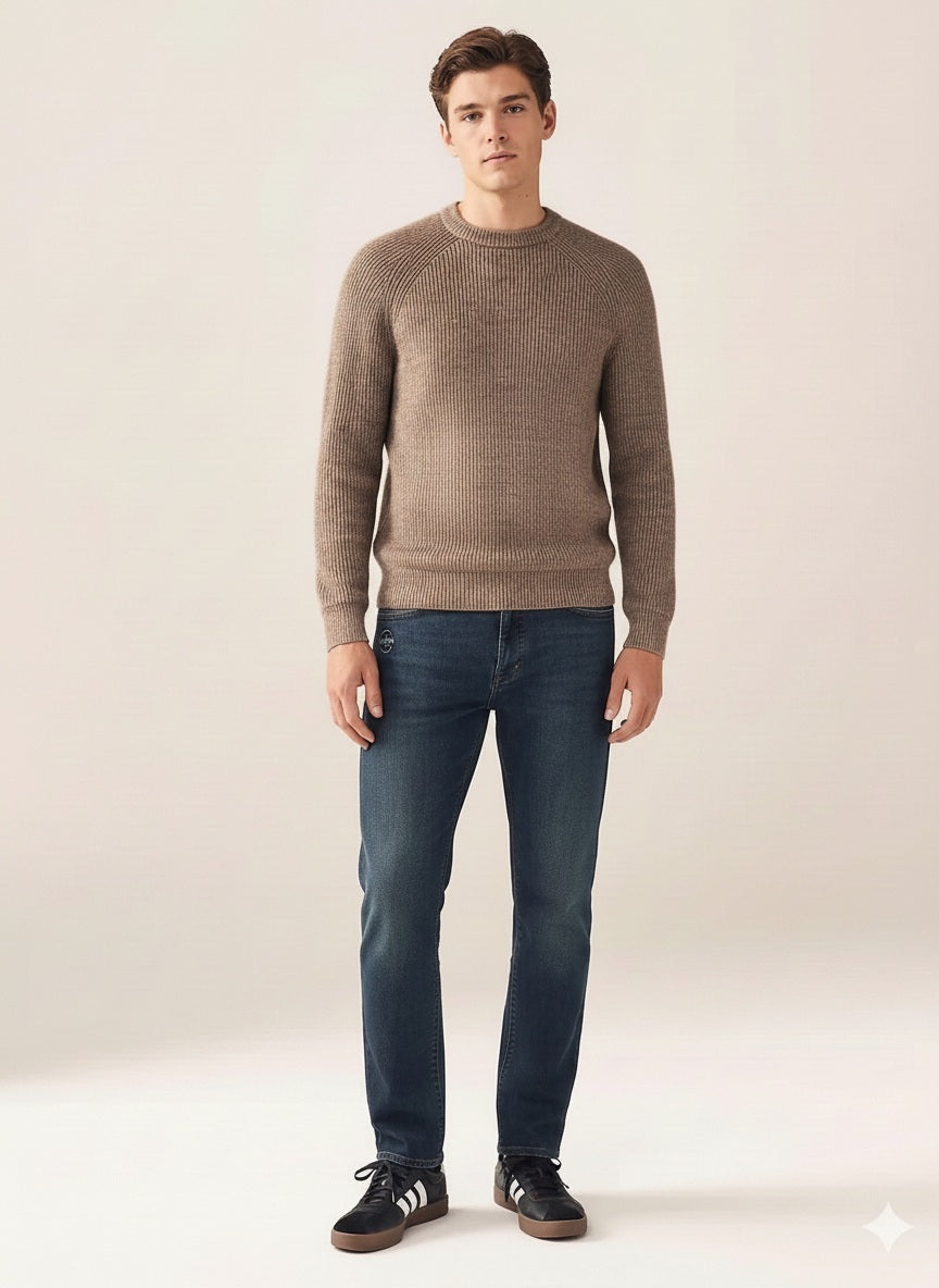 Men Straight Fit Mid-Rise Stretchable Jeans