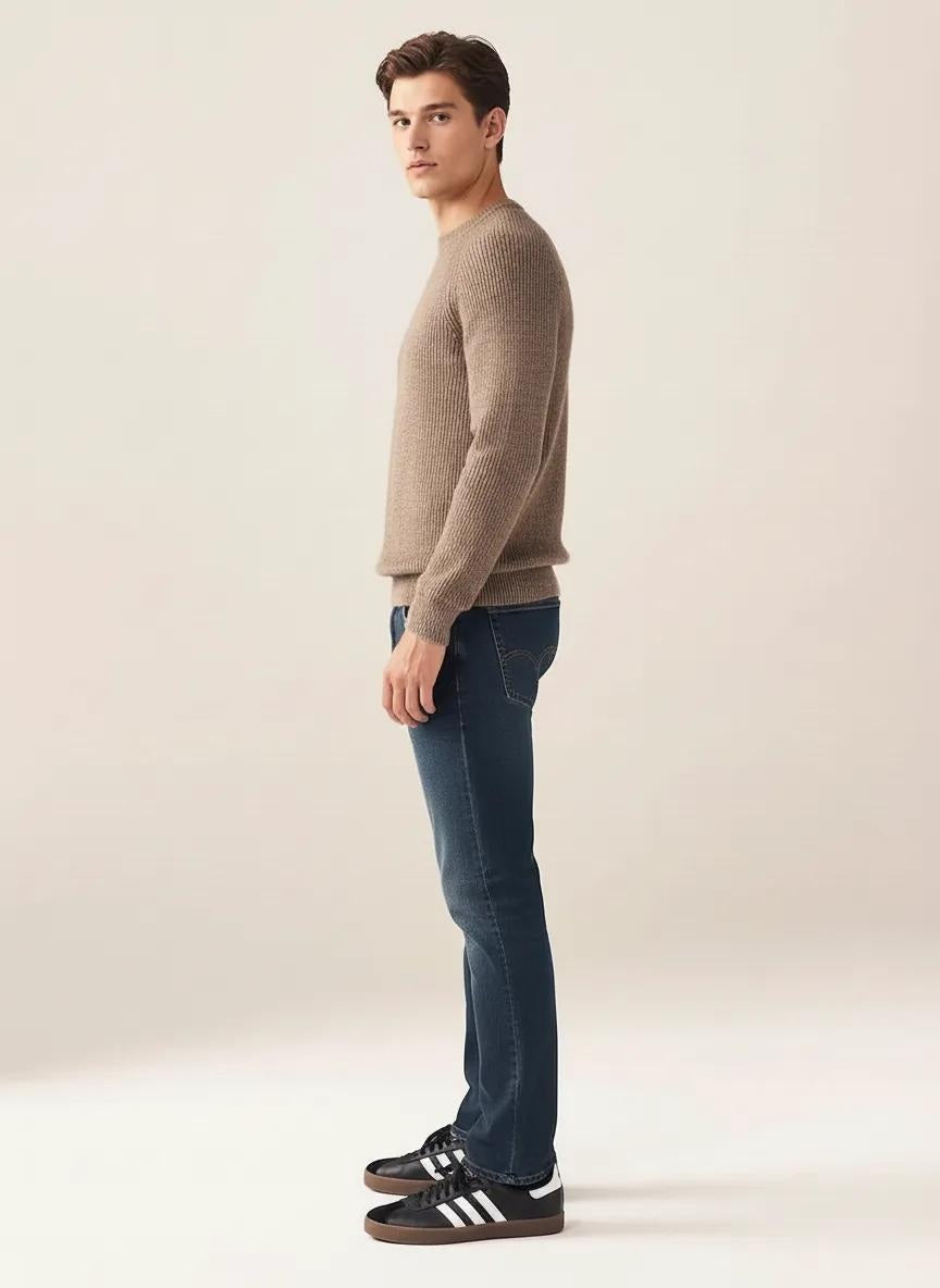 Men Straight Fit Mid-Rise Stretchable Jeans