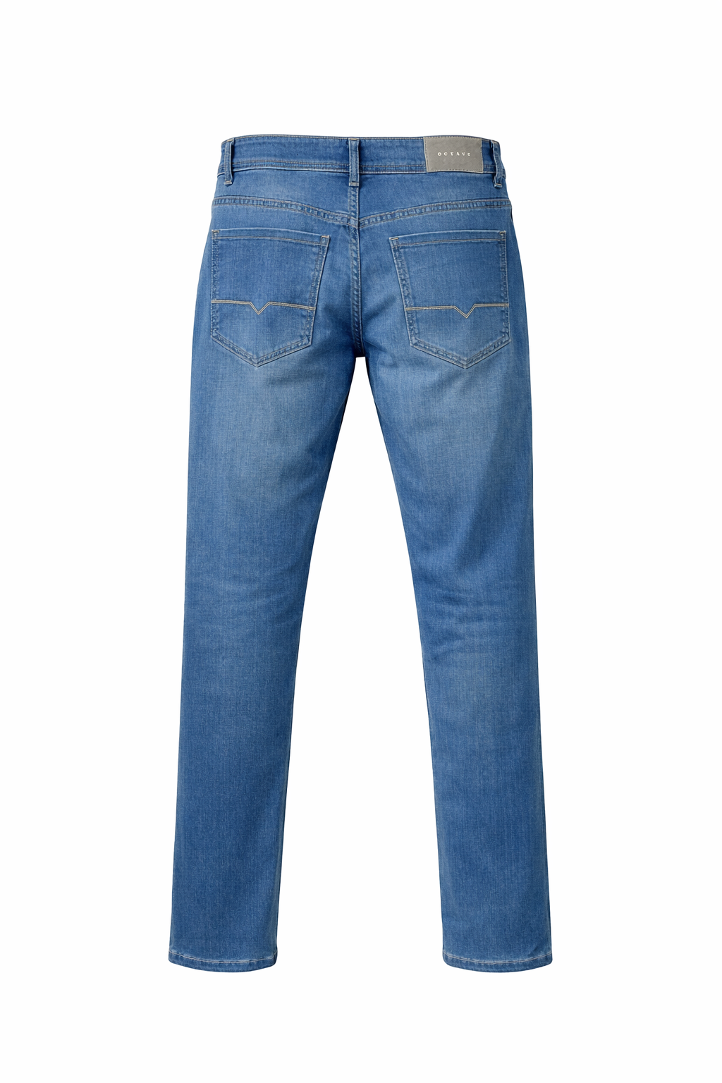 Men Straight Fit Mid-Rise Light Fade Stretchable Jeans