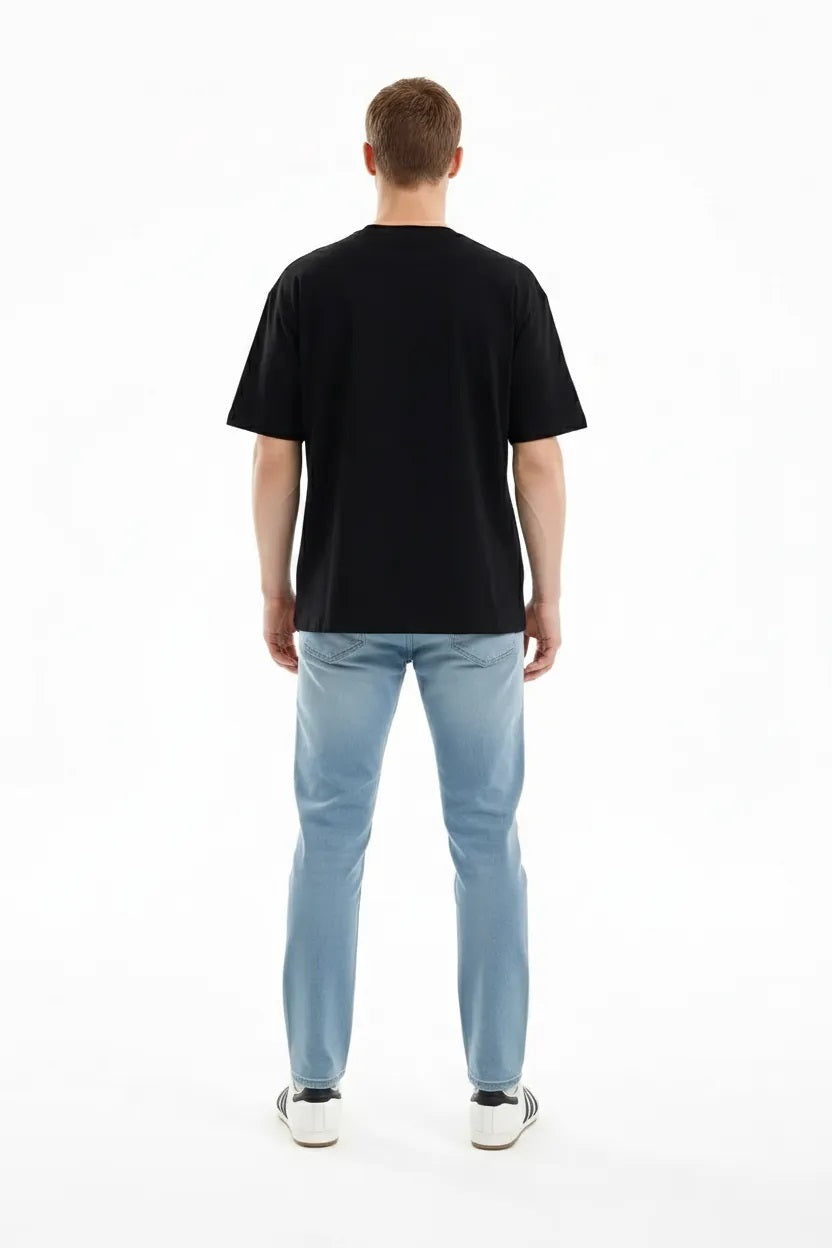 Men Straight Fit Mid-Rise Light Fade Stretchable Jeans