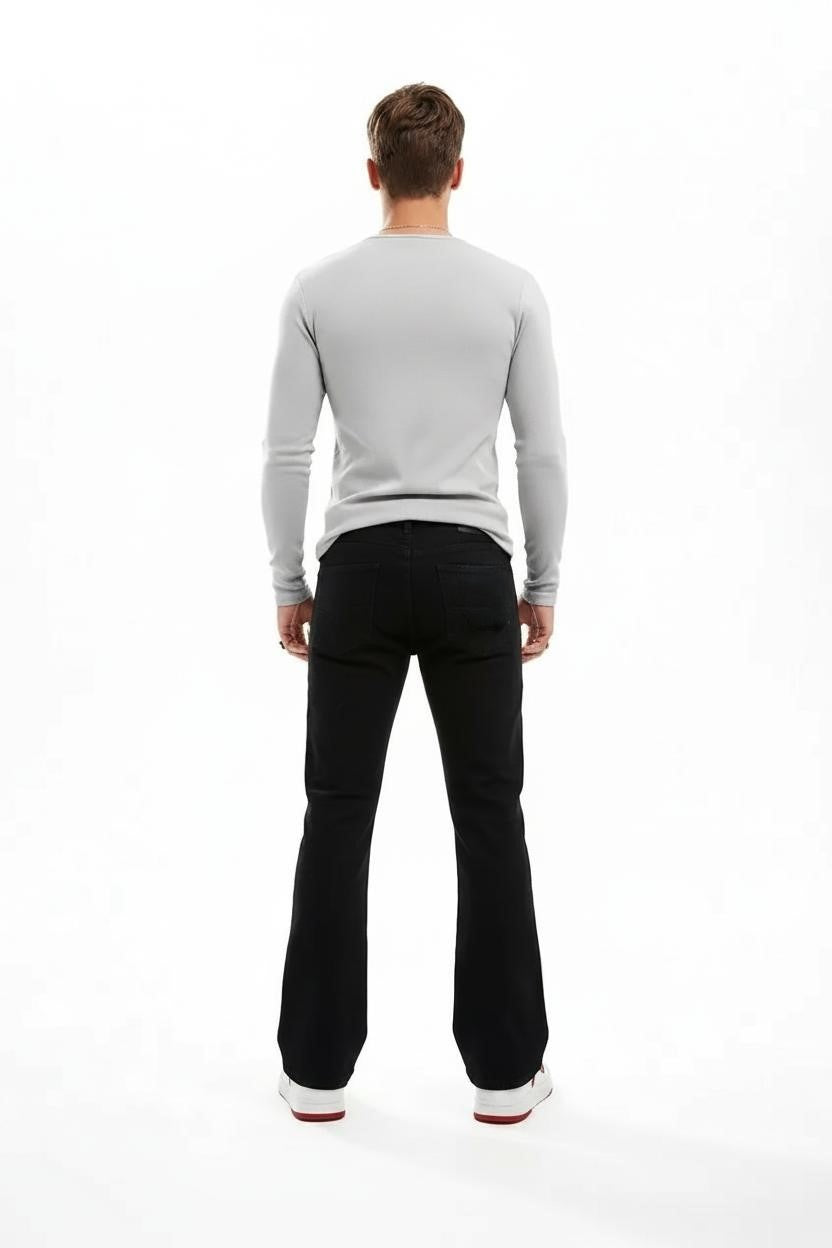 Men Straight Fit Mid-Rise Stretchable Jeans