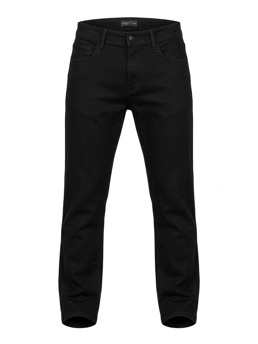 Men Straight Fit Mid-Rise Stretchable Jeans