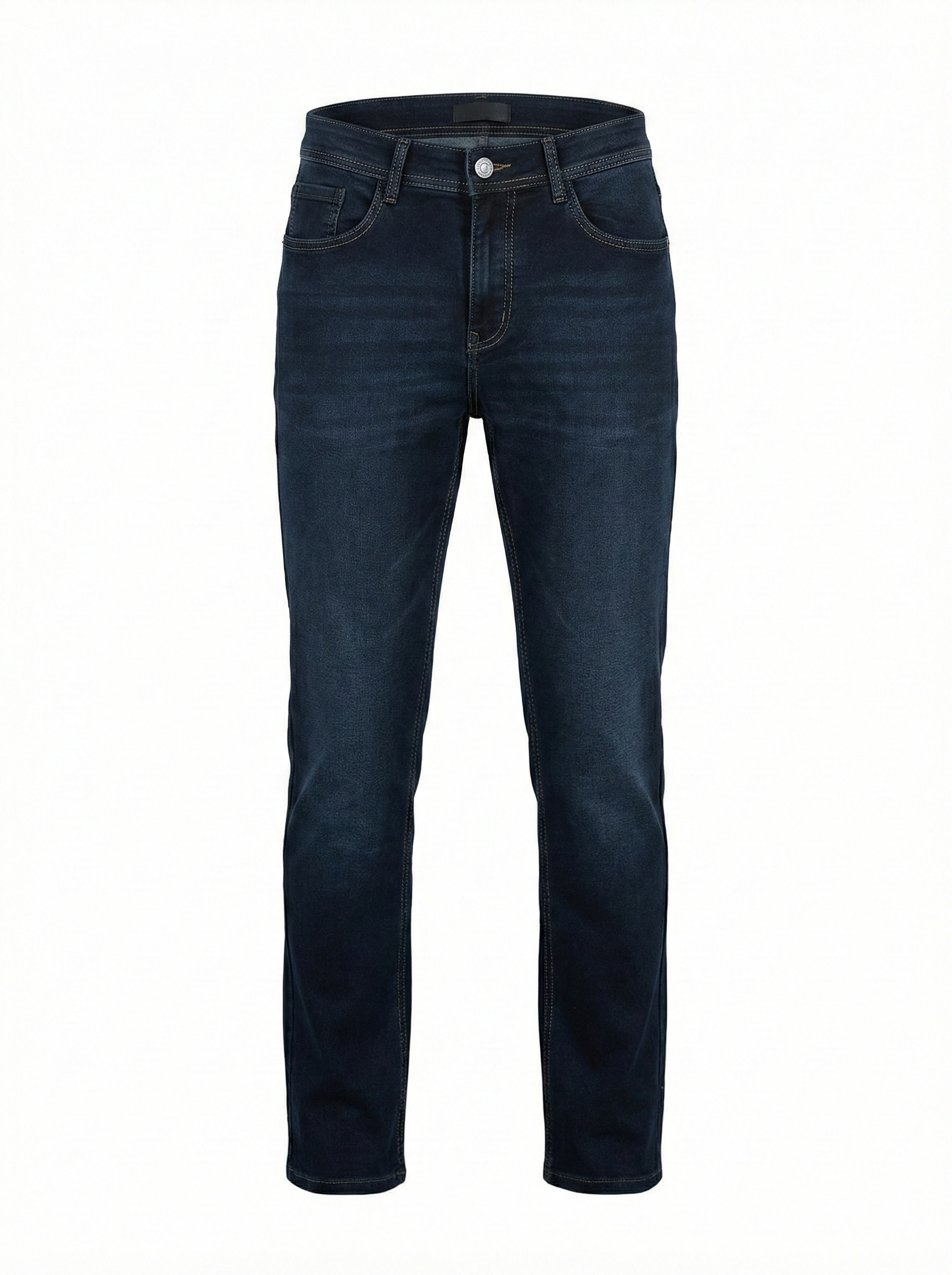 Men Straight Fit Mid-Rise Stretchable Jeans
