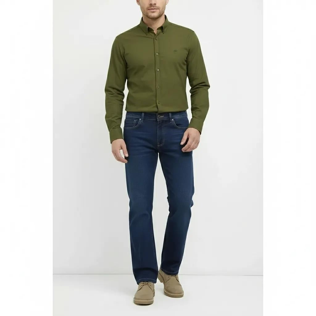 Octave Men Straight Fit Mid-Rise Stretchable Jeans
