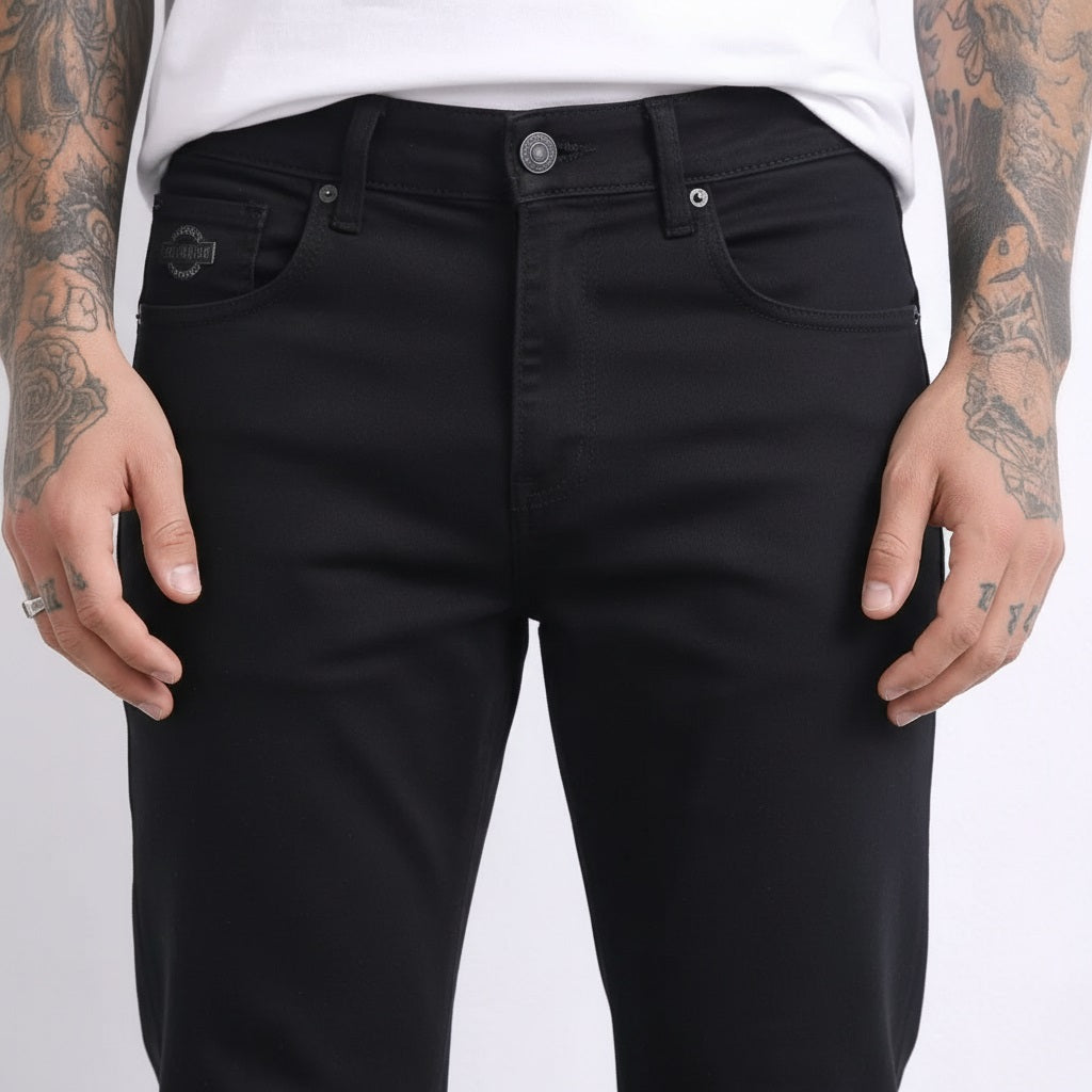 Men Straight Fit Mid-Rise Stretchable Jeans