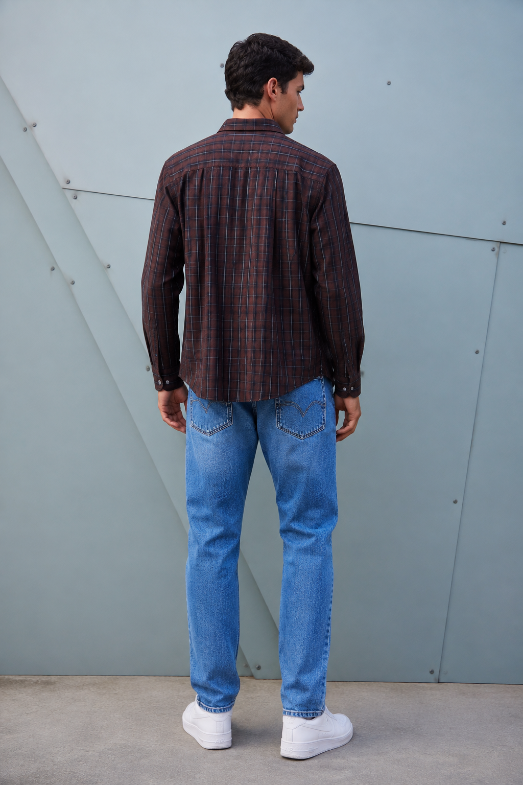 Men’s Sky Straight Fit Denim Jeans | Mid-Rise Stretchable Five-Pocket Casual Jeans