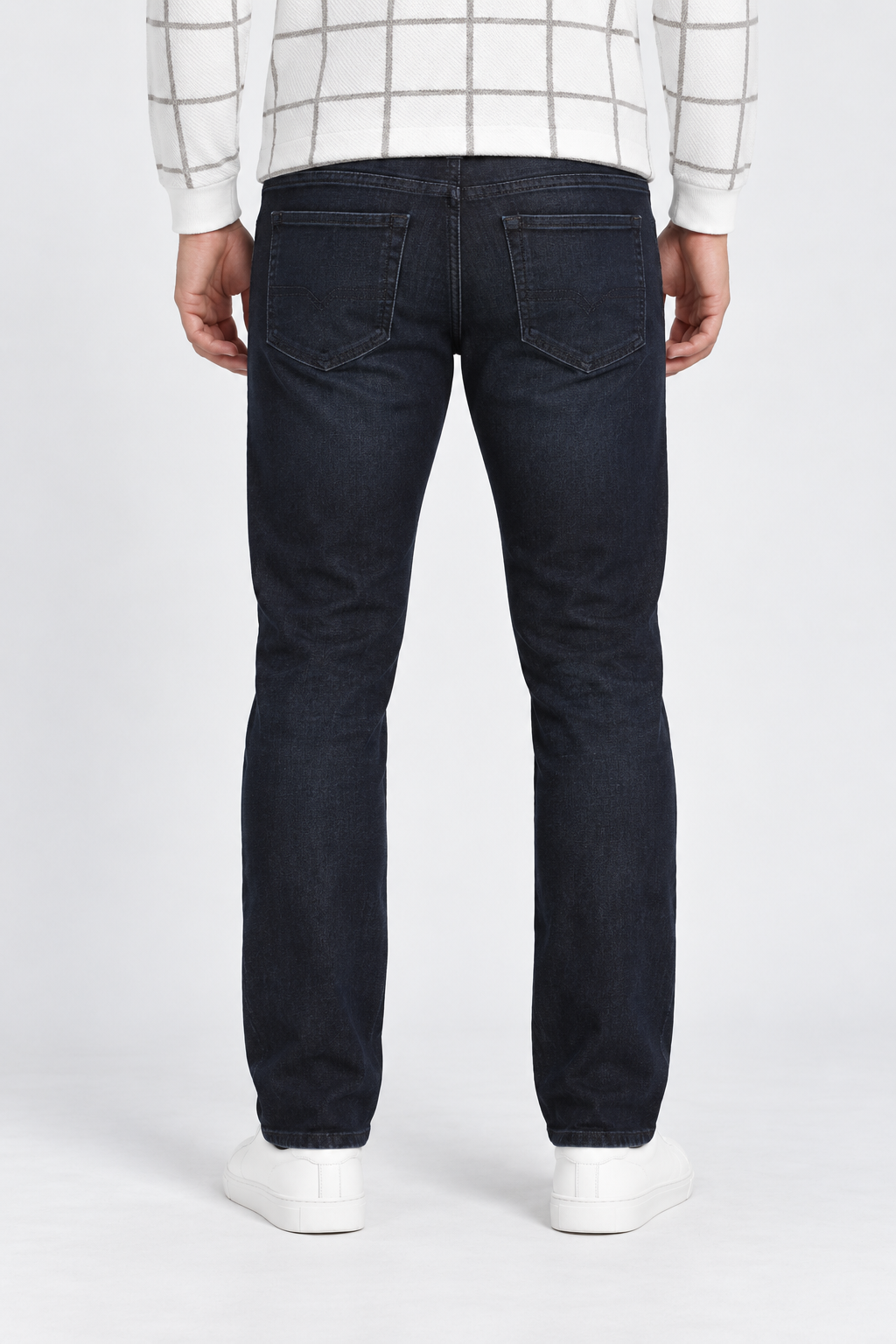 Men’s Straight Fit Denim Jeans – Dark Urban