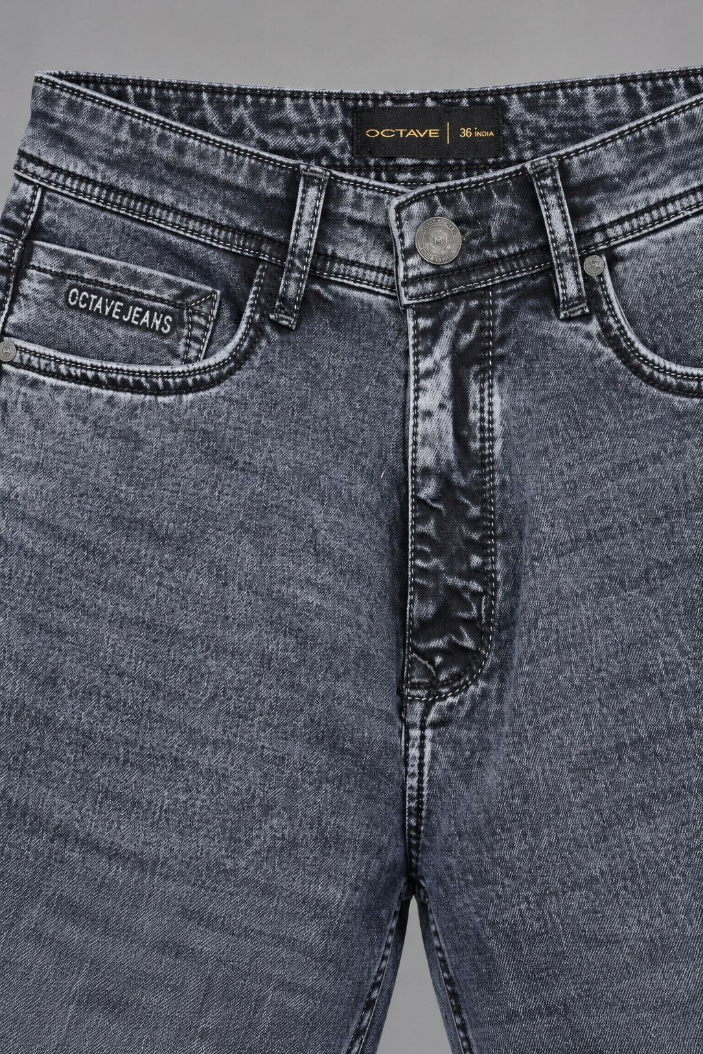 Men’s Slate Grey Straight Fit Denim Jeans