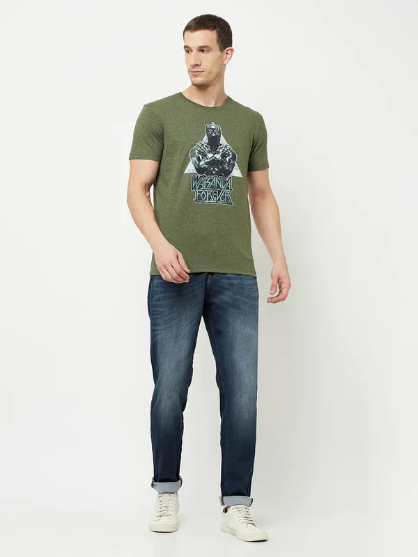 Octave Men Blue Heavy Fade Stretchable Jeans