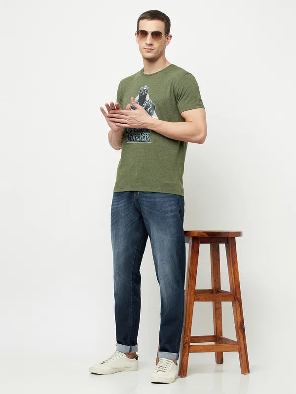 Octave Men Blue Heavy Fade Stretchable Jeans