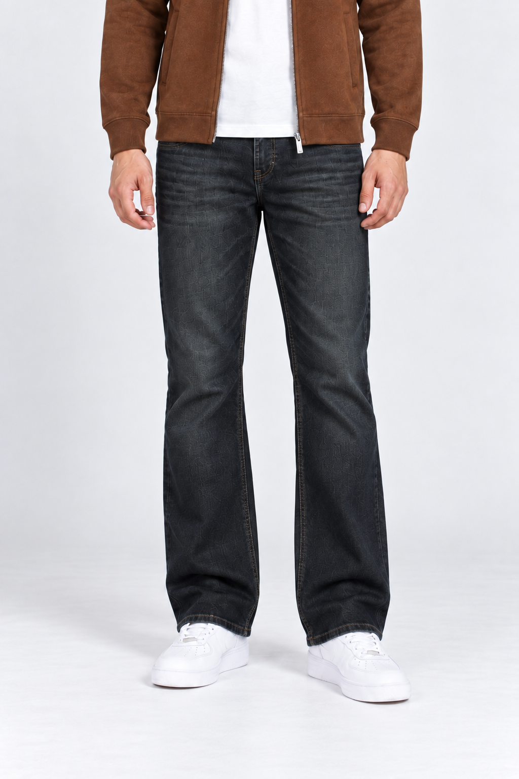 Men’s Relaxed Fit Stretch Denim Jeans – Urban Blue