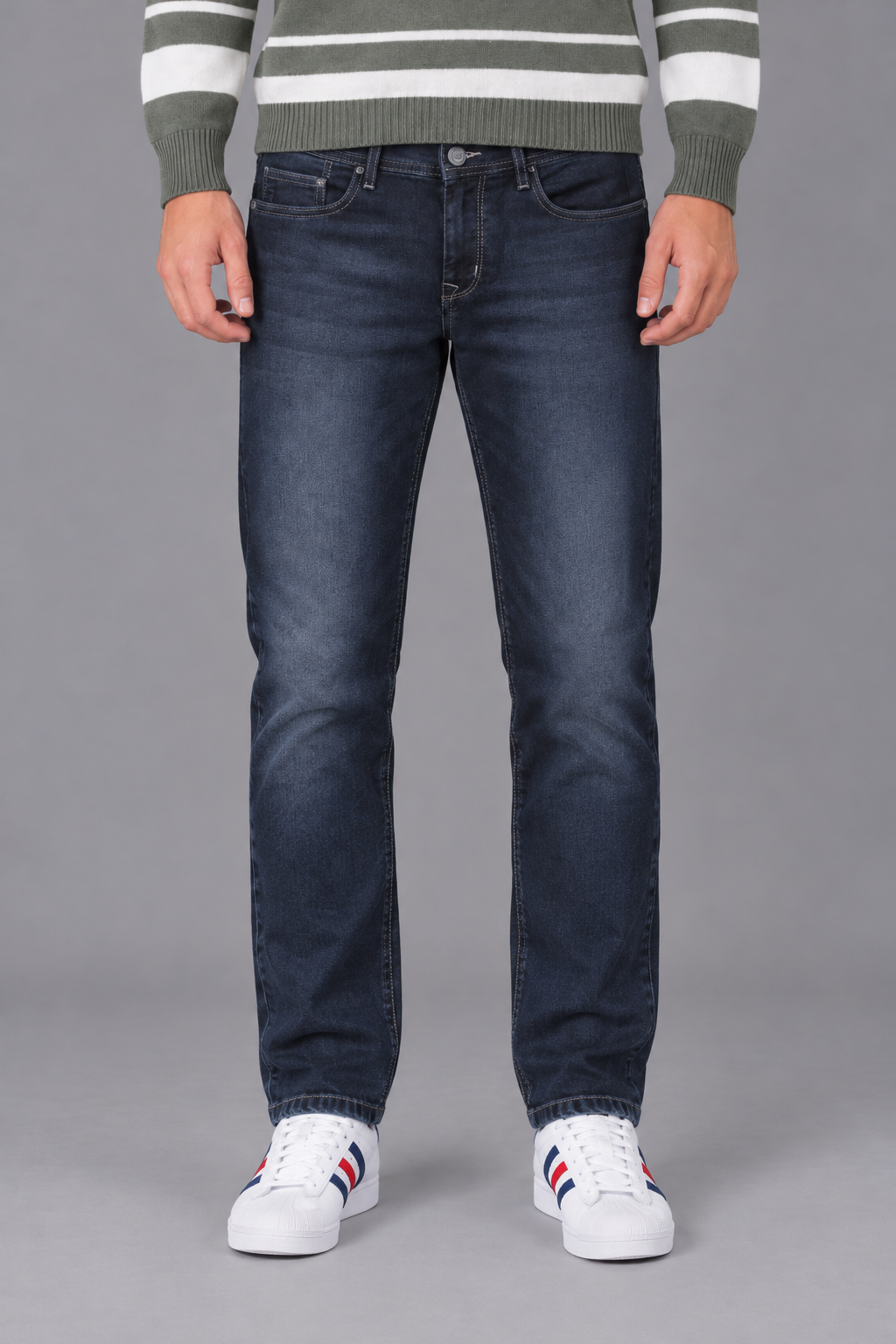 Men’s Graphite Straight Fit Denim Jeans