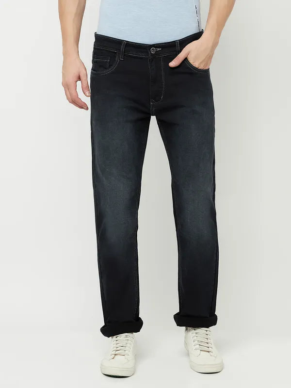 Octave Men Black Stretchable Jeans
