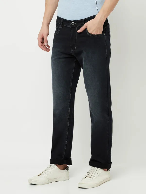 Octave Men Black Stretchable Jeans