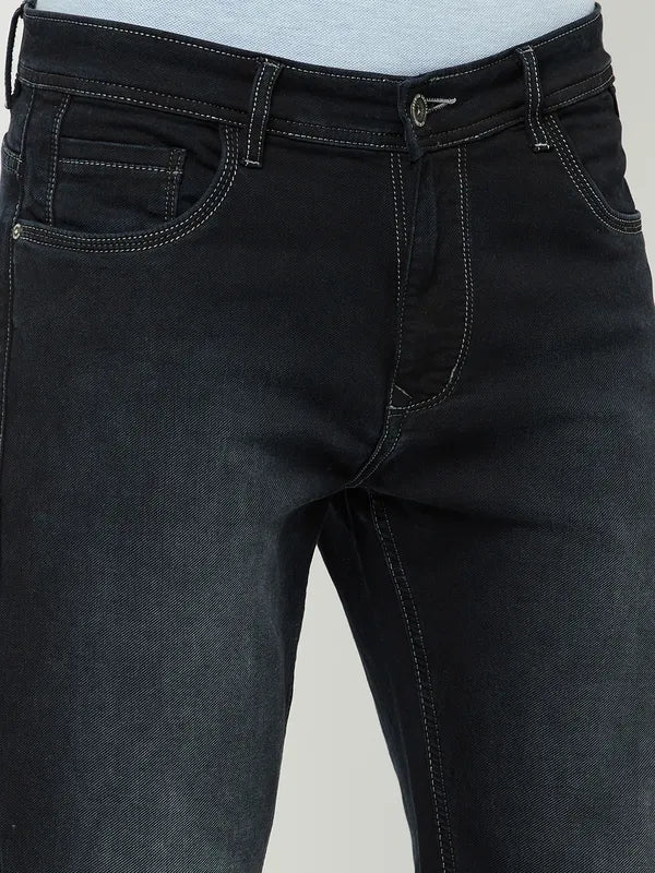 Octave Men Black Stretchable Jeans