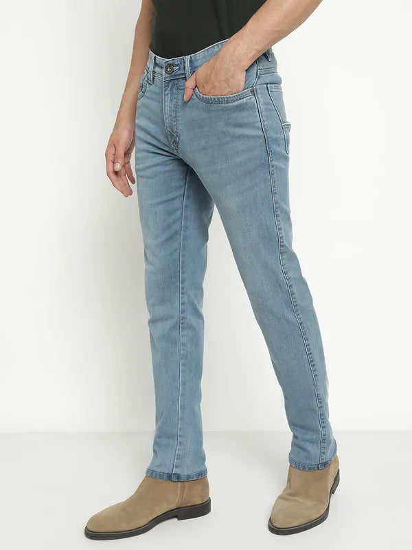 Octave Men Mid-Rise Light Faded Light Shade Stretchable Jeans