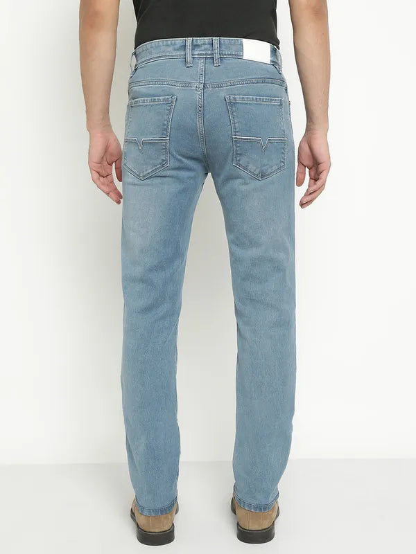 Octave Men Mid-Rise Light Faded Light Shade Stretchable Jeans