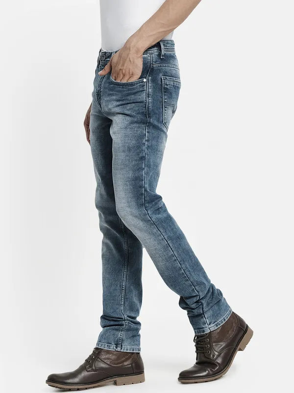 Men Blue Stretchable Denim Jeans