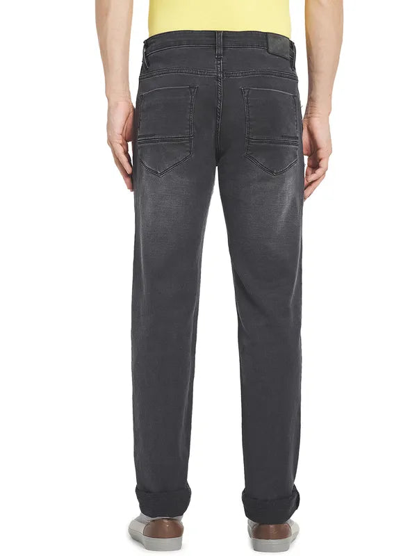 Octave Men Grey Light Fade Cotton Jeans