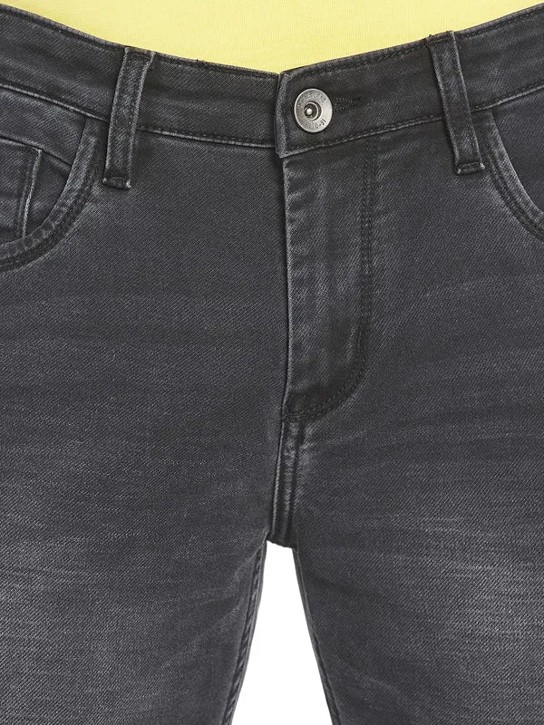 Octave Men Grey Light Fade Cotton Jeans