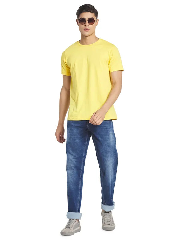 Octave Men Blue Regular Fit Heavy Fade Jeans