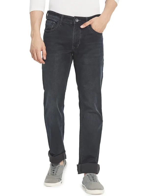 Octave Men Grey Light Fade Cotton Jeans