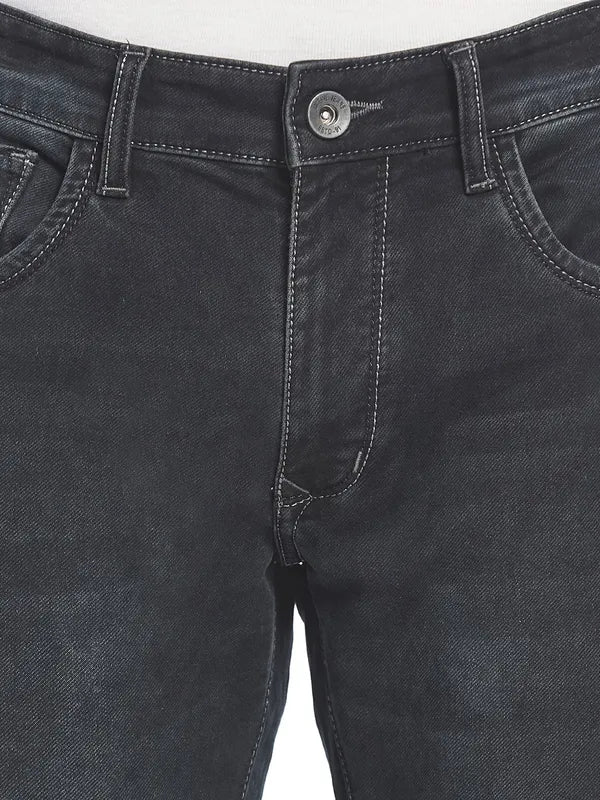 Octave Men Grey Light Fade Cotton Jeans