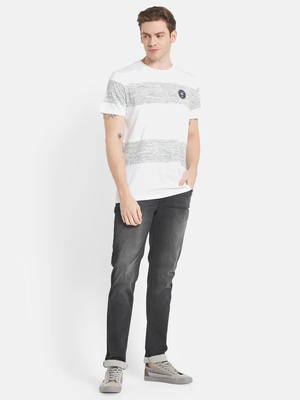 Men Grey Low Distress Stretchable Jeans