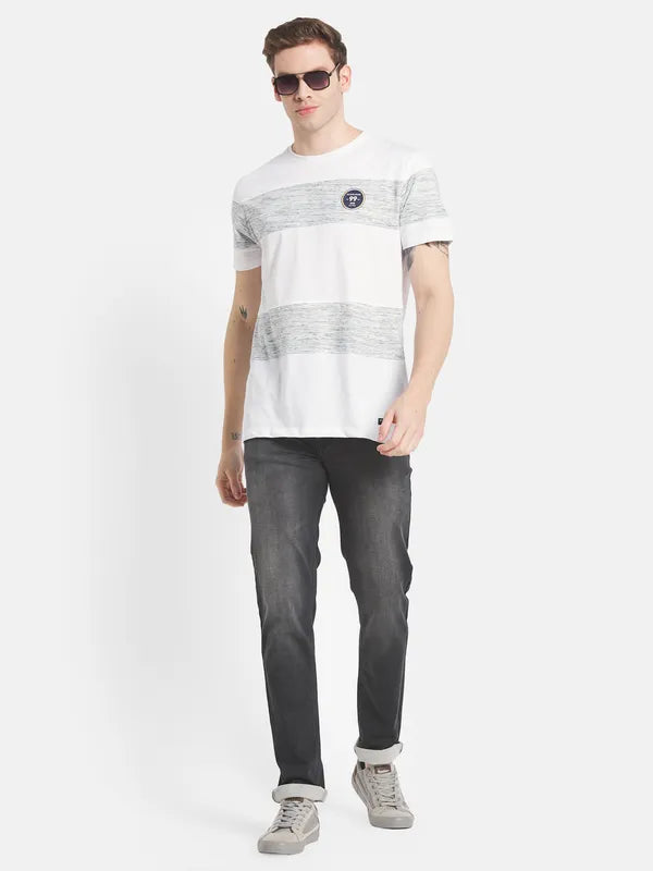 Men Grey Low Distress Stretchable Jeans