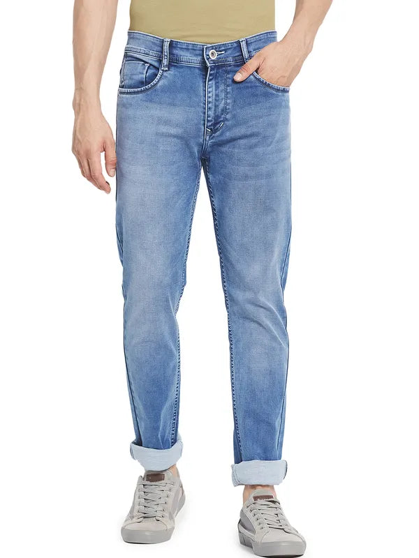 Octave Men Blue Heavy Fade Jeans