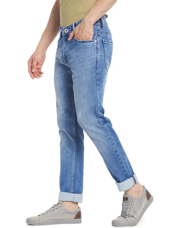 Octave Men Blue Heavy Fade Jeans