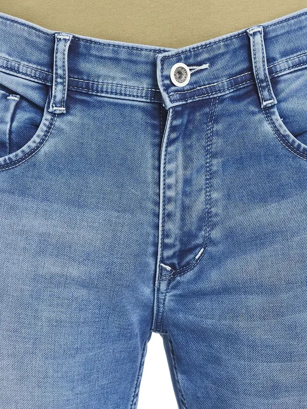 Octave Men Blue Heavy Fade Jeans