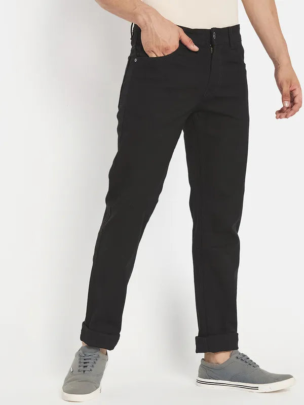 Men Black Stretchable Jeans