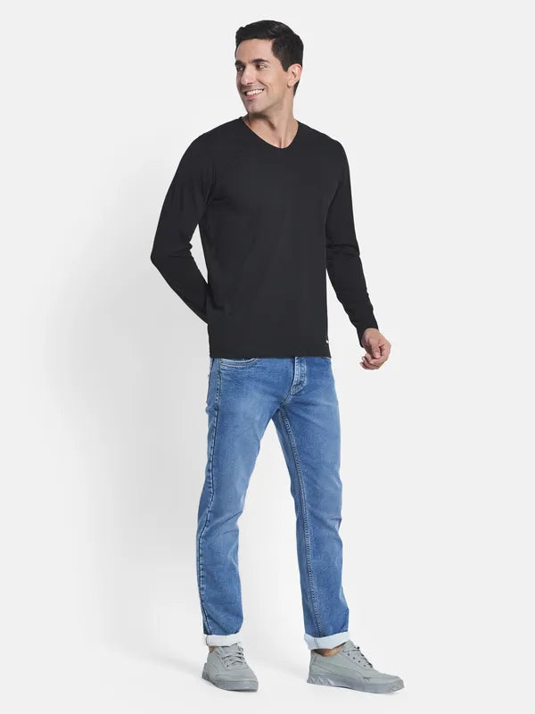 Men Blue Stretchable Mid-Rise Jeans