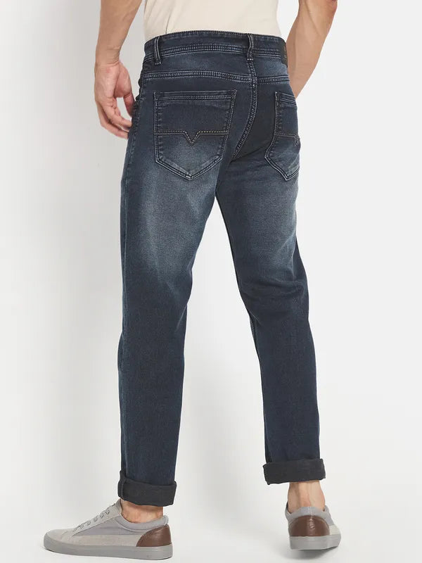 Men Grey Light Fade Stretchable Jeans