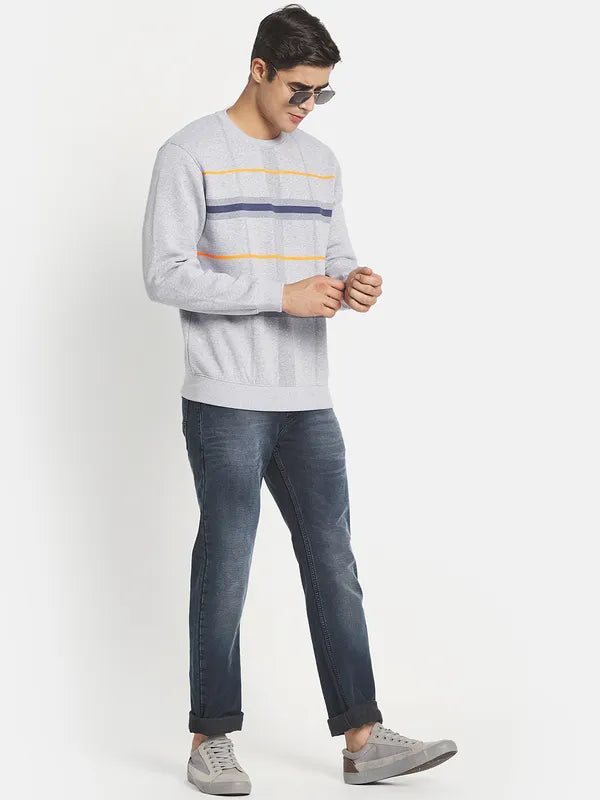 Men Grey Light Fade Stretchable Jeans