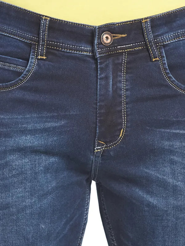 Octave Men Blue Light Fade Cotton Jeans