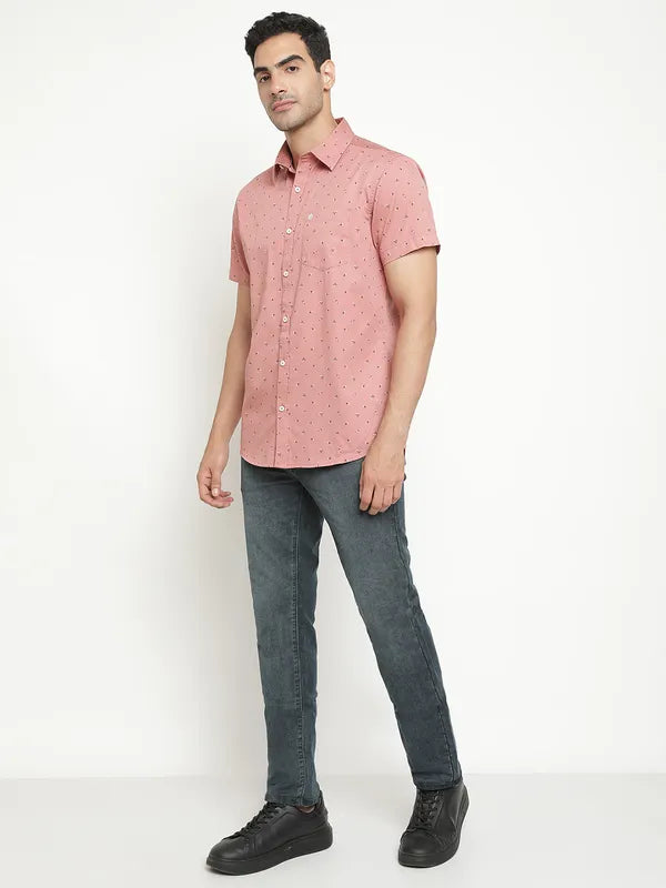 Octave Men Mid-Rise Heavy Faded Medium Shade Stretchable Jeans