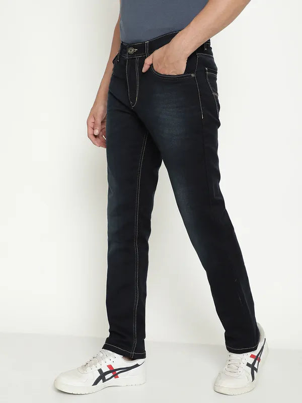 Octave Men Mid-Rise Dark Shade Stretchable Jeans