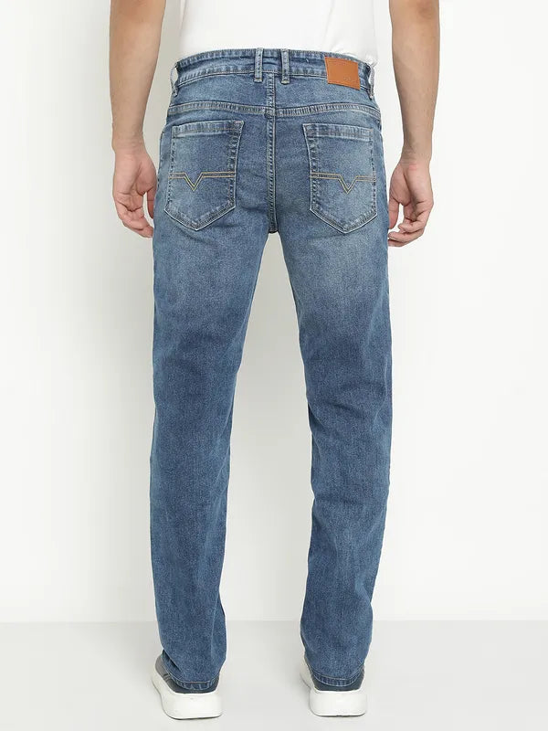 Octave Men Mid-Rise Light Shade Light Fade Stretchable Jeans