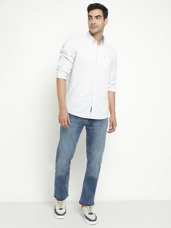 Octave Men Mid-Rise Light Shade Light Fade Stretchable Jeans