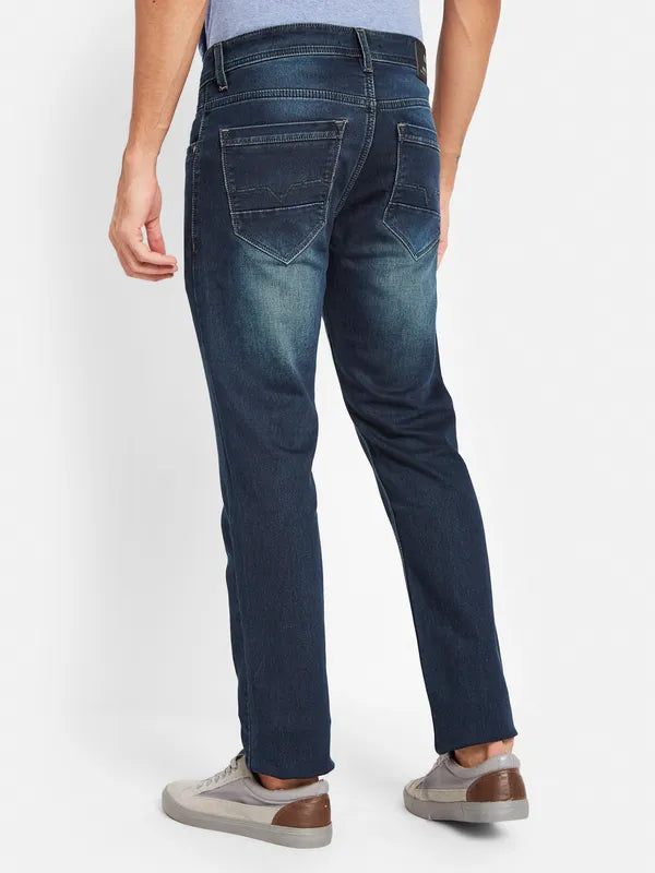 Octave Men Light Fade Clean Look Stretchable Cotton Jeans