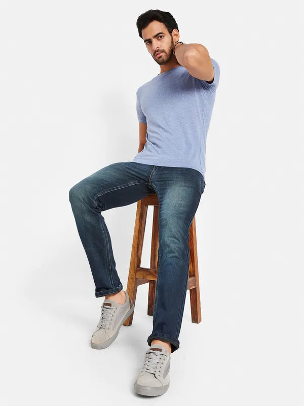 Octave Men Light Fade Clean Look Stretchable Cotton Jeans