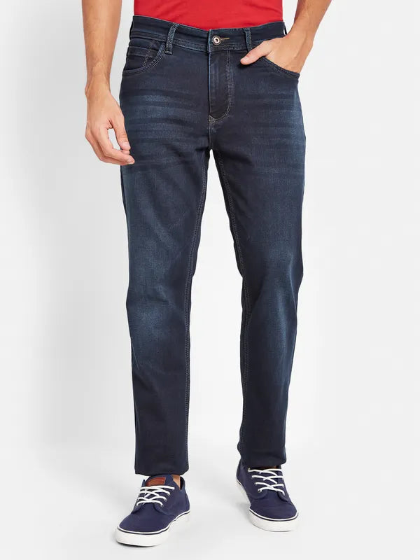 Octave Men Mid-Rise Light Fade Cotton Jeans