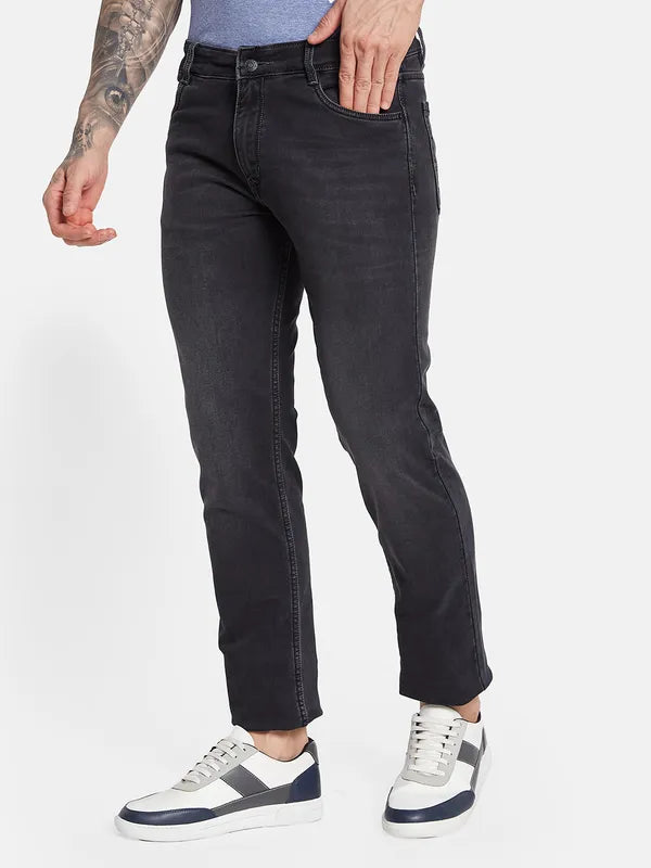 Octave Men Mid-Rise Light Fade Cotton Jeans