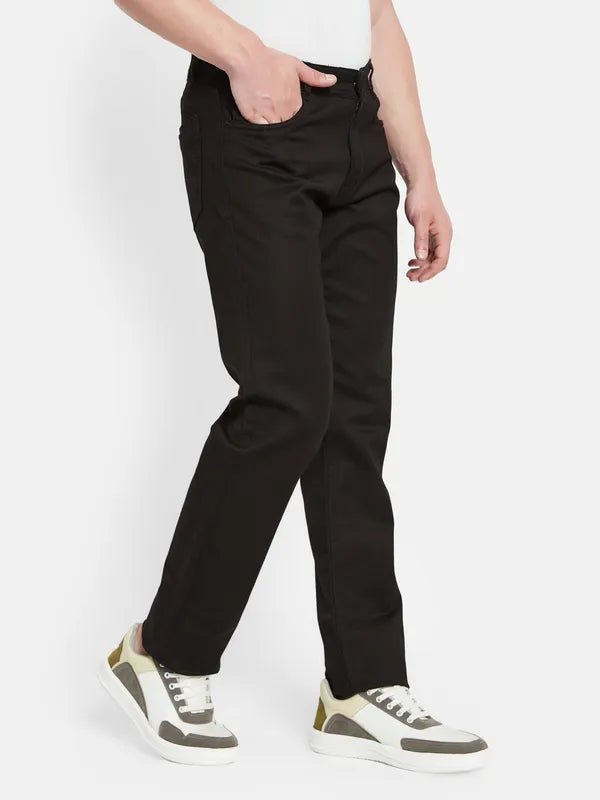 Octave Men Mid-Rise Clean Look Cotton Jeans