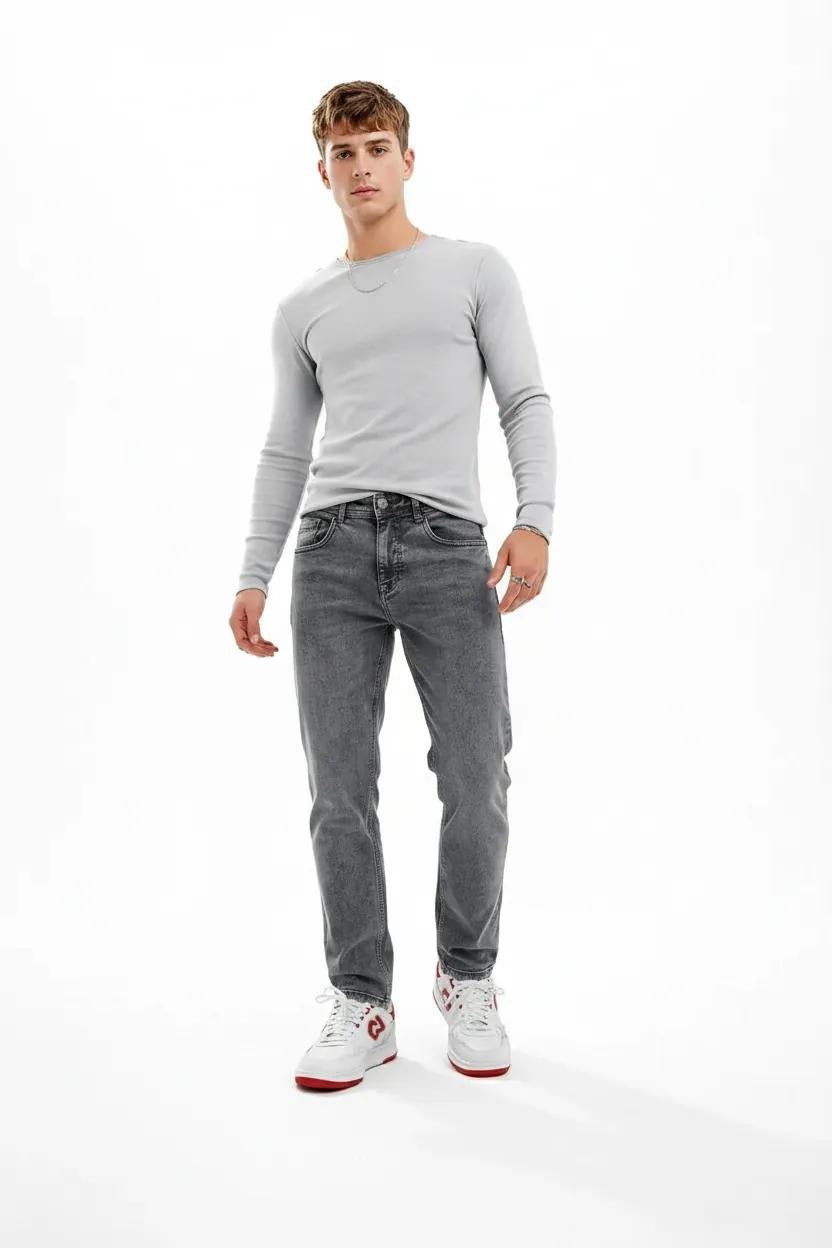 Men Regular Fit Mid-Rise Light Fade Stretchable Jeans