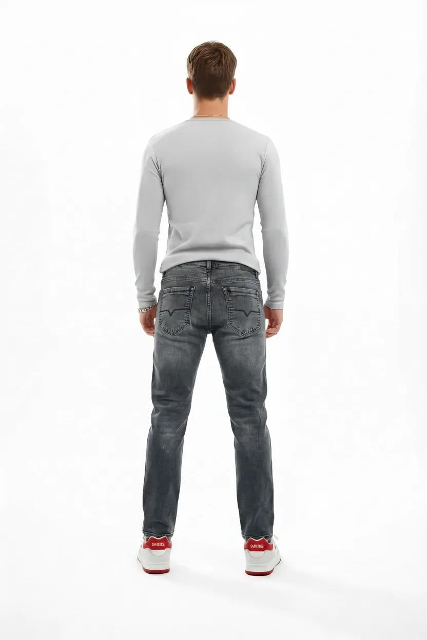 Men Regular Fit Mid-Rise Light Fade Stretchable Jeans