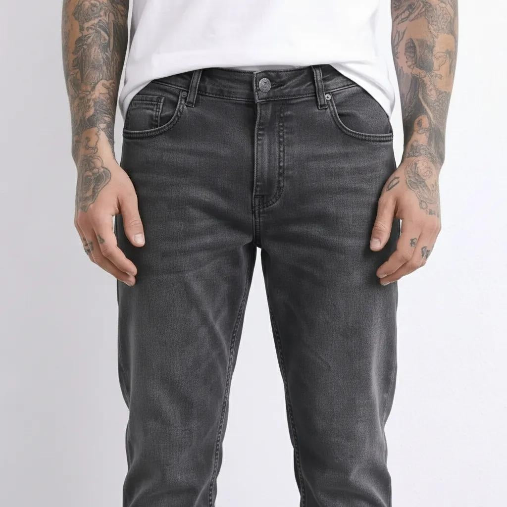 Octave Men Regular Fit Mid-Rise Stretchable Jeans