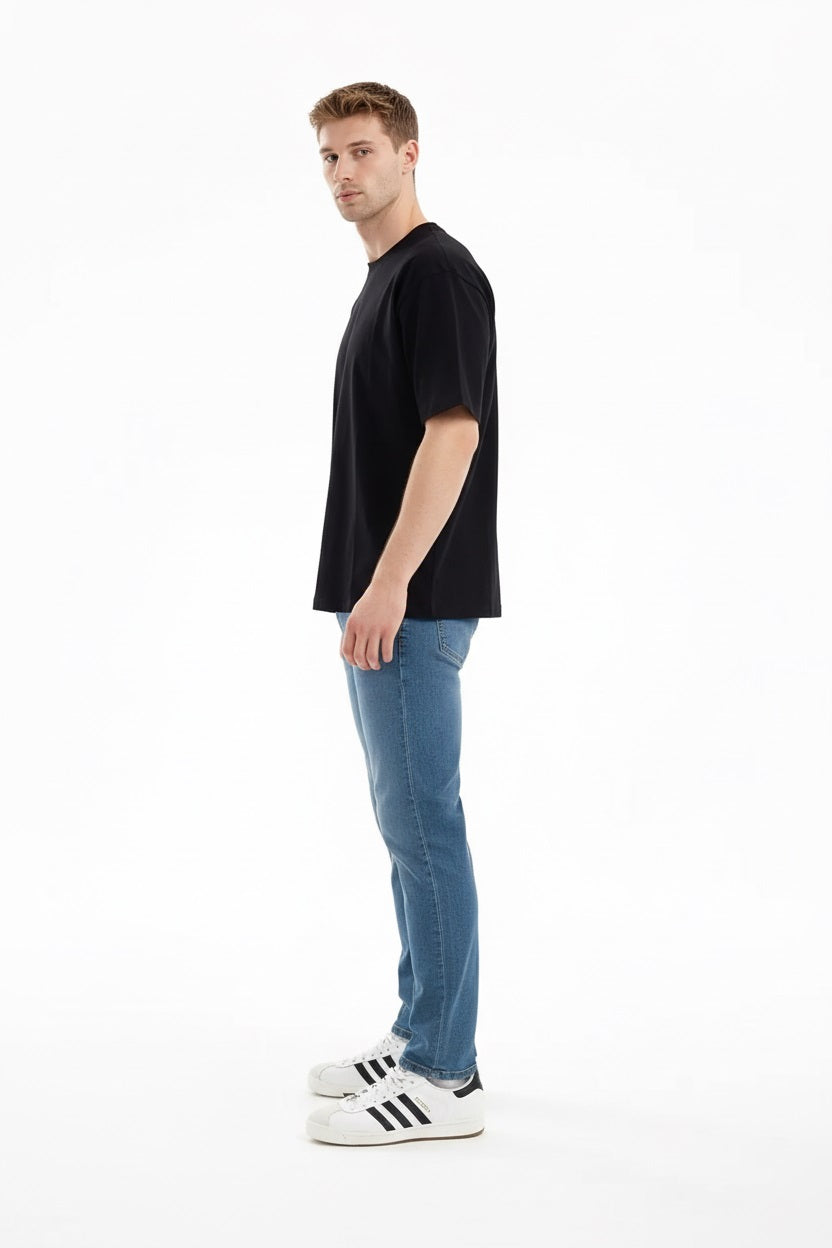 Men Regular Fit Mid-Rise Light Fade Stretchable Jeans